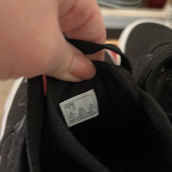 Men’s black Vans size 7.5 - Picture 4 of 5